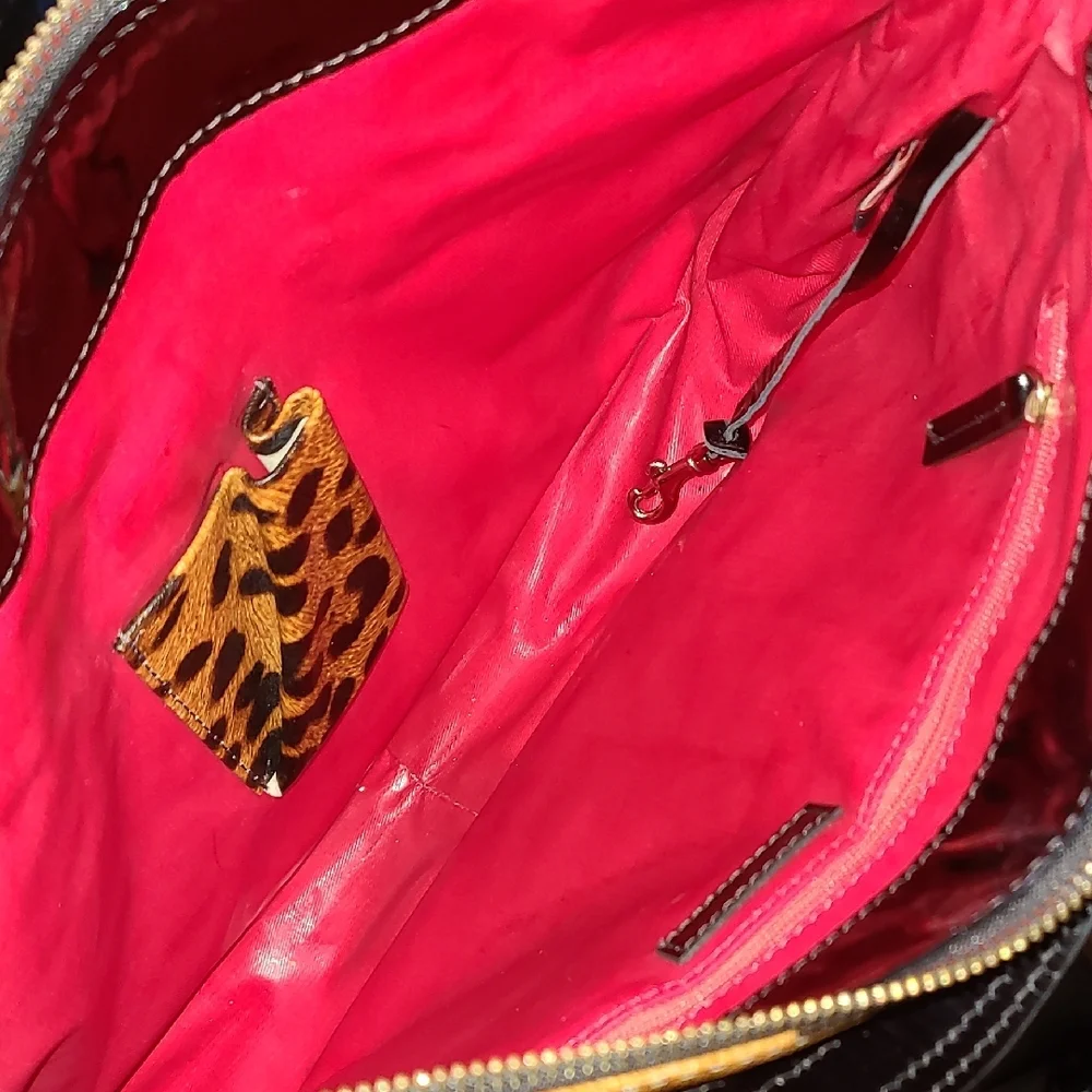 Dooney & Bourke Leopard Print Hobo Bag - Picture 3 of 3